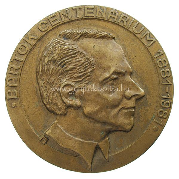 Bart�k B�la centen�rium 1881-1981 plakett